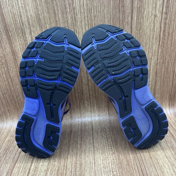 Brooks Womens Ghost 14 Black Ebony Leopard Purple Running Sneakers Size 7.5 B - Picture 6 of 8